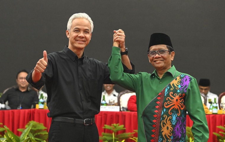 Pasangan capres-cawapres Ganjar Pranowo dan Mahfud MD. (Foto: Ist)