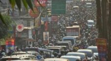 Macet di Jembatan Mampang Kota Depok. Foto : Instagram