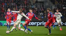 Manchester United’s vs viktoria plzen. Photograph: MB Media/Getty Images