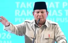 Presiden Prabowo Subianto saat membuka Rapat Koordinasi Nasional Pemerintah Pusat dan Daerah di Sentul, Kabupaten Bogor. Dok: Eranasional/HO Ist.