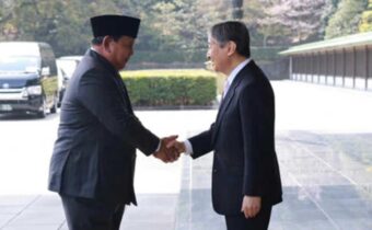 Presiden RI Prabowo Subianto saat bertemu Kaisar Jepang Naruhito di Istana Kekaisaran Jepang, Tokyo. Dok: Eranasional/HO ***.